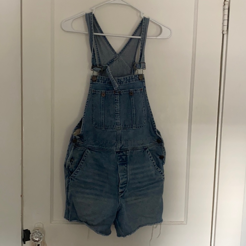 Free People Short Overalls